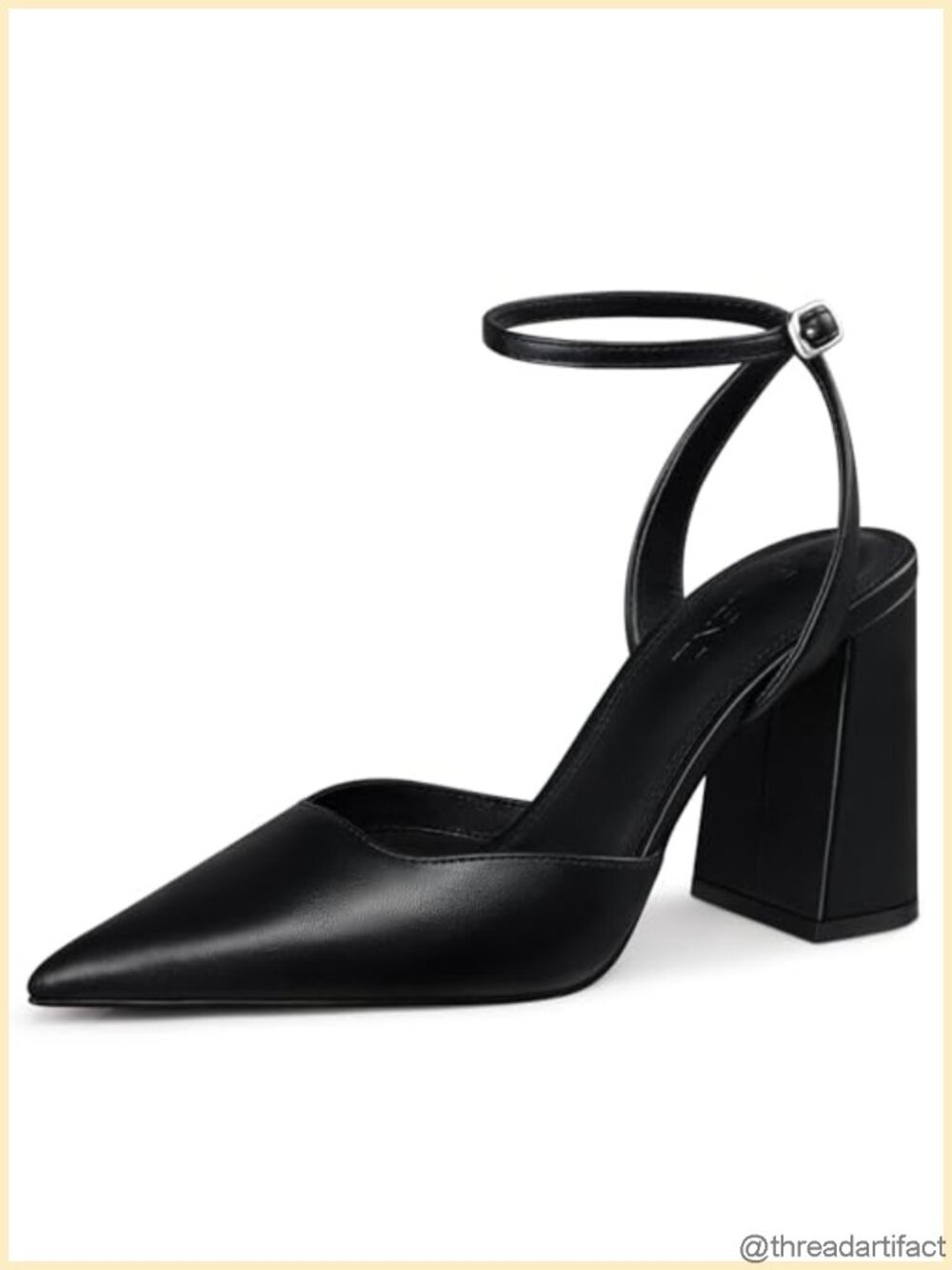 Women's Chunky Block Heel Closed Toe Dress Pumps